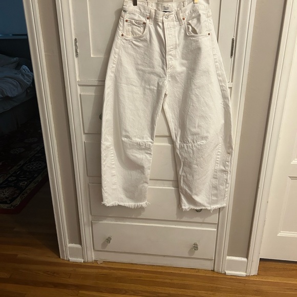 Citizens of Humanity White Horseshoe  Wide-Leg Jeans, NWOT, size 29 - Picture 5 of 10